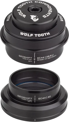 Vista 3 de Wolf Tooth EC44 Superior EC49 Lower GeoShift Auriculares de ángulo de rendimiento de 2 grados cortos