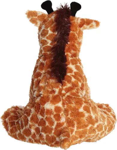 Vista 4 de Aurora Peluche de jirafa de peluche - Comodidad acogedora - Acurruces sin fin - Marrón 14 pulgadas
