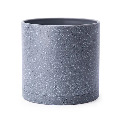 Vista 18 de D'vine Dev Juego de macetas de plástico de 8 pulgadas para macetas de plantas con agujero de drenaje y platillos sin costuras, color negro, 74-X-B-1