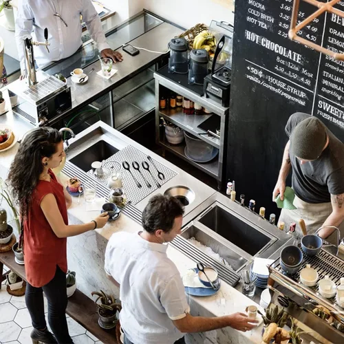 Vista 4 de Demitasse - Cucharas de café expreso, mini cucharas de café de acero inoxidable, cucharas pequeñas para postre, té, juego de 6 unidades (negro)