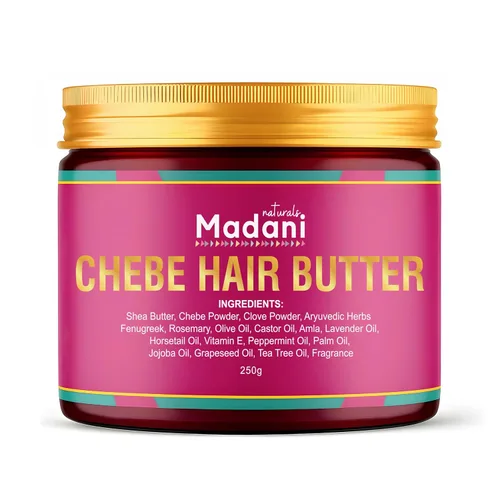 Madani Chebe Hair Butter - Tratamiento extremo para el crecimiento del cabello para adelgazamiento, pérdida de cabello y crecimiento - Mantequilla