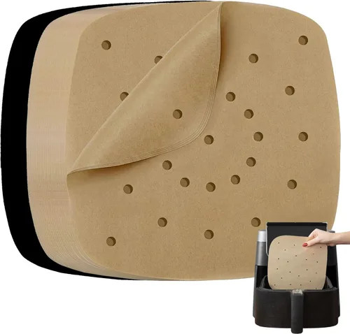 Forros de papel pergamino para freidora de aire compatibles con Philips, NuWave Brio, Chefman, OMORC, Cuisinart, COSORI, Cooks Essentials, Power