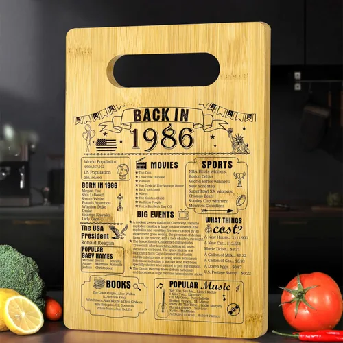 Vista 12 de Regalos de cumpleaños 90 para mujeres u hombres, tabla de cortar en 1935, decoraciones de cumpleaños de 90 años, regalos de cumpleaños