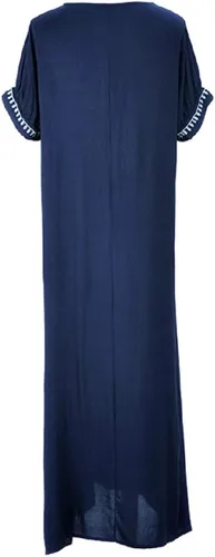 Vista 7 de Bsubseach Vestidos caftán bordados para mujer, vestido maxi caftán para cubrir el traje de baño para ropa de playa