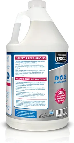 Vista 2 de OdoBan Pet Solutions Oxy - Removedor de manchas, fabricado en los Estados Unidos, paquete de 2, aerosoles de 32 onzas cada uno, y concentrado