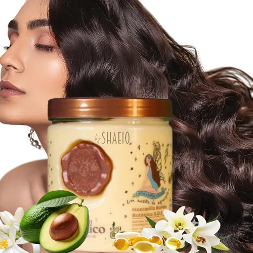 Vista 5 de SHAEIO RITUAL BOTÁNICO Mascarilla para el Cabello de Origen Botánico Bomba Botánica S.O.S. Repara y Reduce la caída del cabello y Acelera