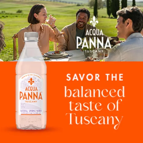 Vista 3 de Acqua Panna Agua natural de manantial, 16.9 onzas líquidas (paquete de 15) botellas de agua de plástico