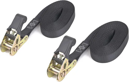 Vista 31 de PowerTye - Correa de trinquete sin fin - 1 pulgada x 4 pies de fácil agarre (sin cadera), correa de amarre con límite de carga de trabajo de 400