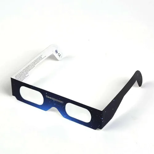 Vista 6 de Bookishbunny 5 pares de gafas de papel de los espectadores del eclipse solar que ven el sol ISO certificaron 5pk, Varios