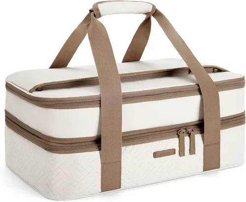 Vista 8 de TOURIT - Porta ollas aislada para alimentos calientes o fríos, bolsa térmica para comida para picnics, barbacoas, fiestas de comida, se adapta a