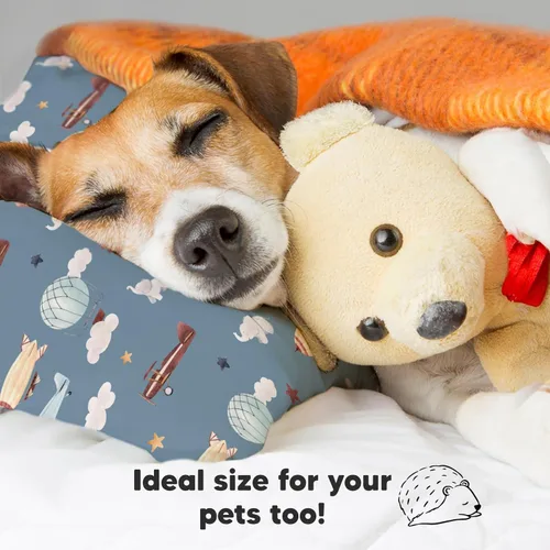 Vista 225 de KeaBabies - Almohada con funda para niños pequeños, almohada My Little Dreamy de 13 x 18 pulgadas (ABC Land)