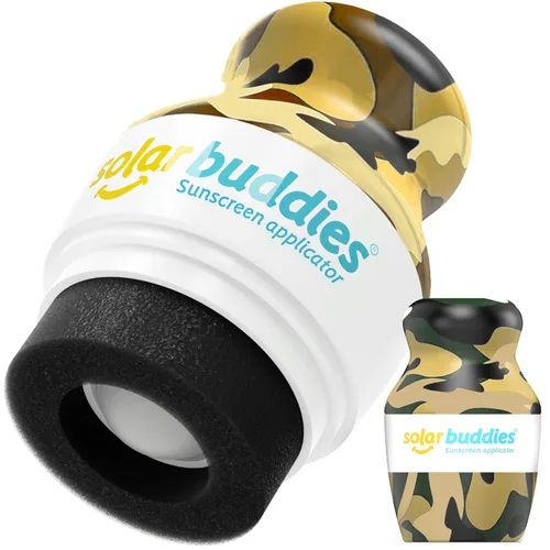 Vista 11 de Solar Buddies Aplicador de Protector Solar – Single Nude – Aplicador Recargable en Rollo con Esponja para Protector Solar, Crema Solar y Loción