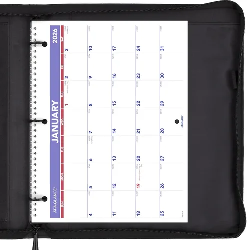 Vista 4 de AT-A-GLANCE Calendario de pared 2026, 8.5 x 11 pulgadas, pequeño, bloques sin rayas, mensual (PM1702826)