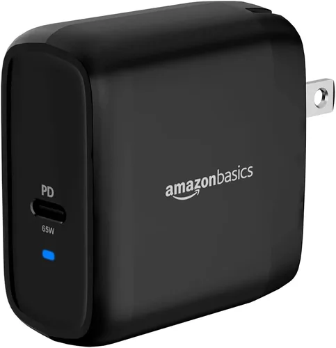 Vista 9 de Amazon Basics - Cargador de pared de 100 W, cuatro puertos, tecnología GaN, con 2 puertos USB-C (100 W, 18 W) y 2 puertos USB-A (12 W) con PD