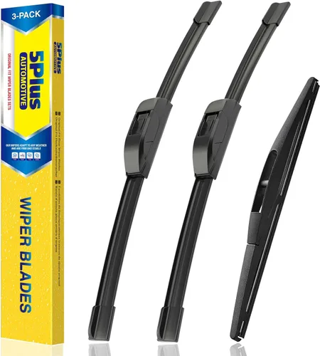 Vista 8 de 5 PLUS Limpiaparabrisas de repuesto para Jeep Wrangler JK 2008-2018, Jeep Wrangler 2007-2017 Premium para todo tipo de clima, limpiaparabrisas