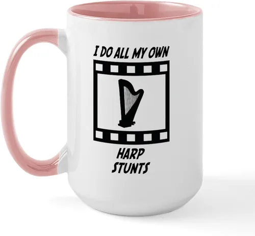 Vista 19 de CafePress I Do My Own Stunts Tazas Taza de café de cerámica de 15 oz (15.0 fl oz)
