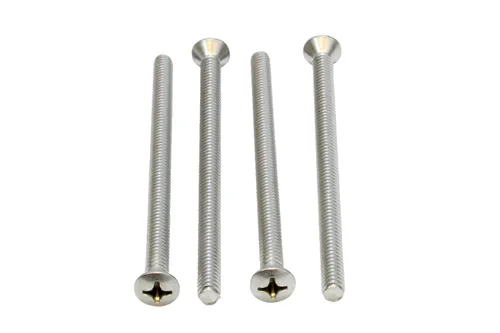 Vista 4 de Bolt Dropper Tornillo de máquina Phillips de cabeza ovalada de 1/4''-20 X 4'', (25 piezas), acero inoxidable 18-8 (304)