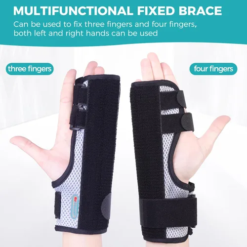 Vista 7 de ENLUNTRA Férula de dedo de gatillo, soporte de mano con soporte para el dedo, soporte de mano ajustable derecha o izquierda, enderezamiento