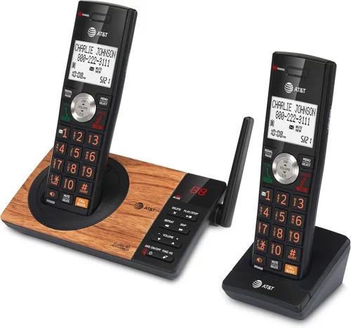 Vista 15 de AT&T CL82267 DECT 6.0 - Teléfono inalámbrico de 2 auriculares para el hogar con contestadora, bloqueo de llamadas, identificador de llamadas por