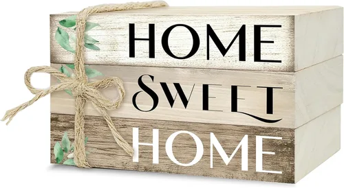 Vista 16 de Mini libros decorativos para decoración del hogar, pequeña pila de libros de madera para decoración de mesa, libro de decoración del hogar