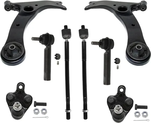 Vista 68 de Detroit Axle - Kit de suspensión frontal de 8 piezas para Chevy GMC Silverado Sierra Suburban 1500 Yukon Avalanche Cadillac Escalade brazos