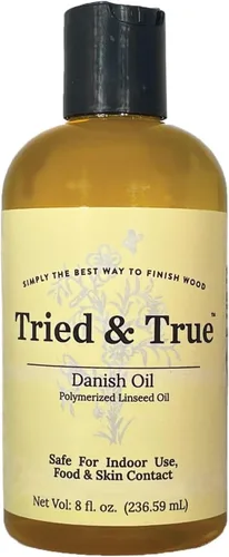 Vista 7 de Tried & True Aceite Danés, Pinta - Acabado de Madera de Aceite de Linaza Polimerizado Puro, Ideal para Muebles, Piezas Rústicas y Preparación