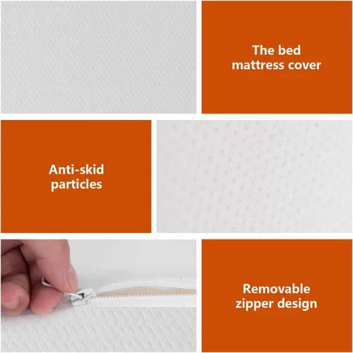Vista 19 de PayLessHere Colchón matrimonial de espuma viscoelástica de gel de 12 pulgadas con tela suave transpirable y lavable, funda con cremallera, colchón