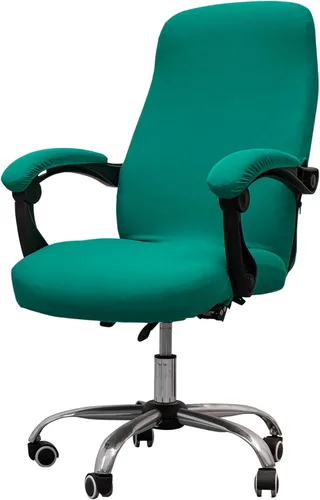 Vista 22 de Melaluxe - Funda elástica universal para silla de oficina, funda para silla de computadora (Tamaño: L) - Azure