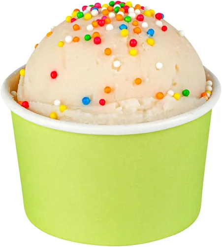 Vista 59 de Coppetta - Vasos de postre de 3 onzas, 50 tazas desechables para helado, tapas se venden por separado, cuencos de yogur congelado de papel rojo