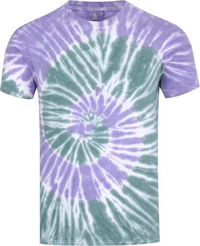Camisas de teñido anudado para mujeres y hombres Camisetas vintage gráficas Disfraz hippie colorido Hip Hop de manga corta