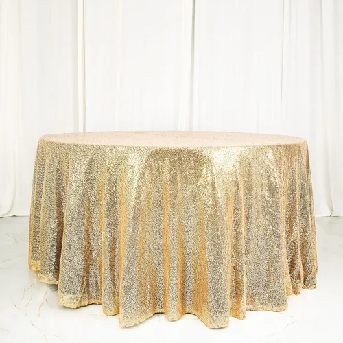 Efavormart - Mantel redondo de lentejuelas brillantes de 120 pulgadas para banquetes de boda, fiesta, decoración del hogar