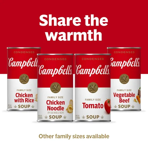 Vista 8 de Campbell's - Sopa condensada de carne tamaño familiar, paquete de 12 unidades de 23 onzas