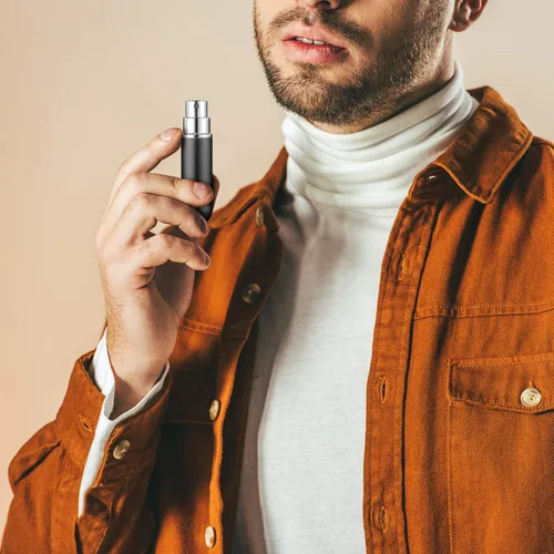 Vista 7 de Boao Atomizador recargable de viaje de 0.2 fl oz, mini atomizador de perfume de colonia, recargable, a granel, portátil, mini botella de spray