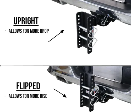 Vista 4 de Shocker XR - Enganche de pasador de horquilla con orificio de 1-1/4 pulgadas, se adapta a enganche de 2-1/2 pulgadas, elevación de 1.5