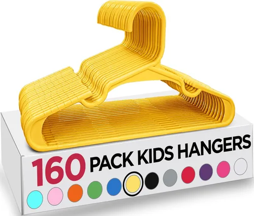 Vista 18 de Utopia Home Paquete de 20 Perchas para Niños - Perchas de Plástico para Bebé de 11.5 Pulgadas para Armario - Perchas para Niños para Ropa y Percha