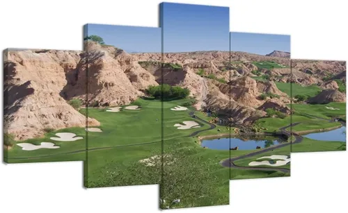 Vista 33 de chenchenArt Payne's Valley Golf Course 19th Hole - Arte de pared para sala de estar, dormitorio, baño, decoración del hogar, campo de golf