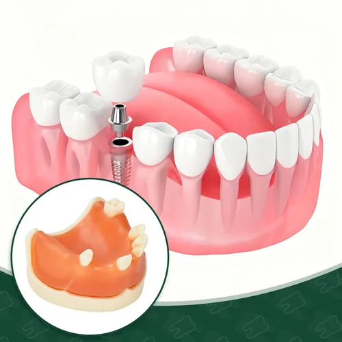 Vista 5 de Ultrassist Modelo de implante dental maxilar, modelo básico de entrenamiento de implantes con práctica de encías blandas, gran diente