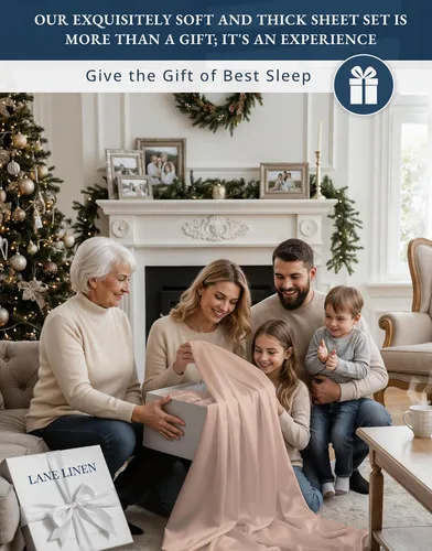Vista 223 de LANE LINEN - Sábanas individual 100% algodón egipcio suave, cómodo y grueso de calidad de hotel, costuras reforzadas totalmente elásticas, sin