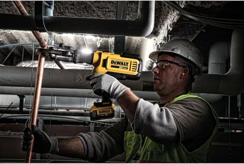 Vista 16 de DEWALT 20V MAX Kit de herramienta de presión para tubería de plomería inalámbrica con cabezas de engaste, herramienta de prensa profesional