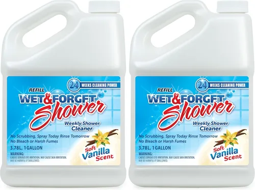 Vista 9 de Wet & Forget Limpiador de ducha de aplicación semanal, no requiere fregar, fórmula sin blanqueador, listo para usar, aroma a vainilla, 64 onzas