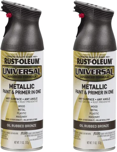 Vista 108 de Rust-Oleum 267298-6PK Pintura en aerosol martillada universal para todas las superficies, 12 onzas, blanco, paquete de 6
