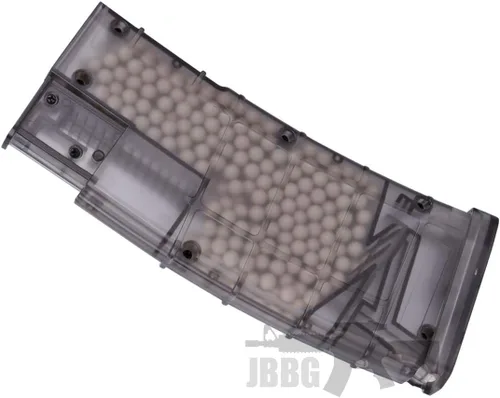 Vista 2 de A&N Cargador de velocidad de 500 rondas Airsoft táctico de alta capacidad para Airsoft BBS de 0.236 in con adaptadores Mag