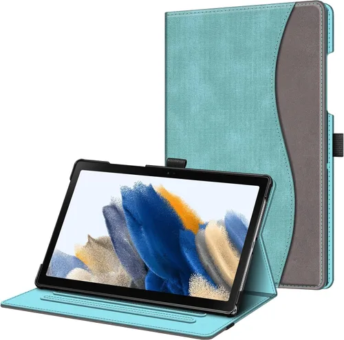 Vista 10 de Fintie Funda para Samsung Galaxy Tab A8 de 10.5 pulgadas modelo 2022 (SM-X200/X205/X207), cubierta trasera con soporte inteligente de visión Negro