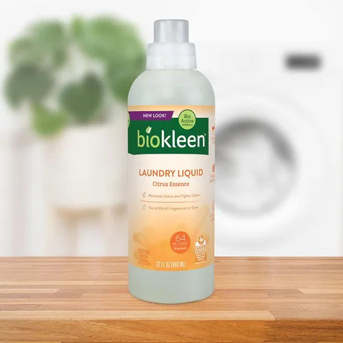 Vista 2 de Biokleen Detergente líquido para ropa, 64 cargas HE, concentrado, ecológico, no tóxico, a base de plantas, sin fragancia ni conservantes