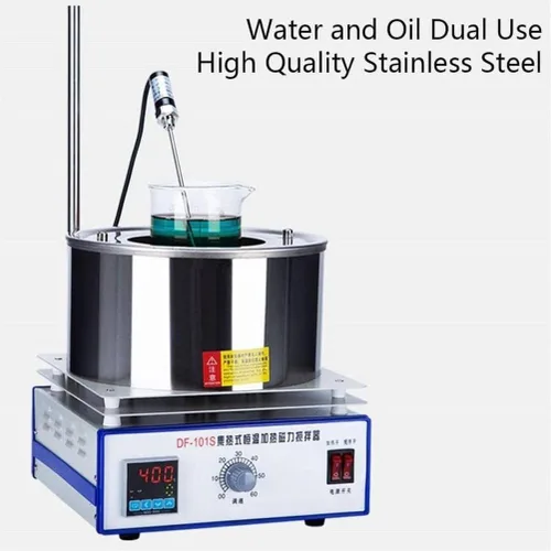 Vista 7 de Magnetic Stirrer 0-3000RPM LED Digital Hotplate Magnetic Stirrer Temperature Display Heating Magnetic Hot Plate Mixer