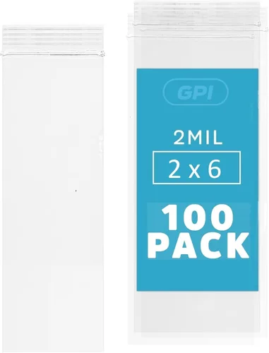 Vista 18 de GPI - 1000 unidades - Bolsas con cremallera de 2 x 9 pulgadas, 2 mil, bolsas de polietileno transparentes con cierre resellable, con cierre