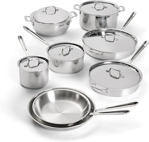 Vista 12 de All-Clad Juego de utensilios de cocina de acero inoxidable D3, 6 piezas