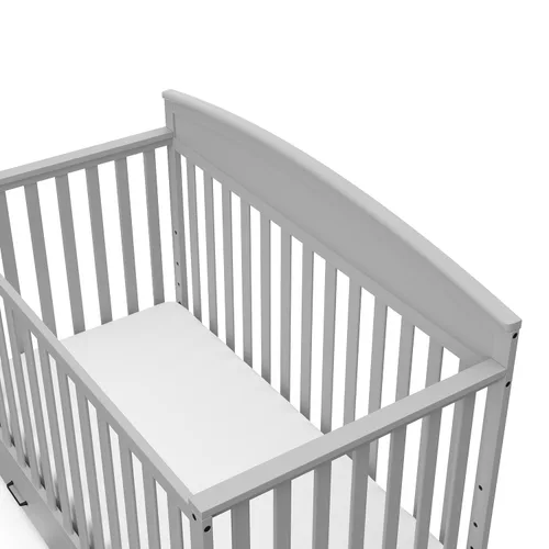 Vista 89 de Graco Benton 5 en 1 Cuna Convertible (Gris) – Certificado GREENGUARD Gold, se convierte de cuna para bebé a cama infantil, diván y cama
