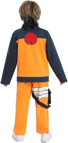 Vista 2 de Kid Halloween Dress Up Anime Cosplay Costume Zipper Up Jackets Pants Full Outfit Set
