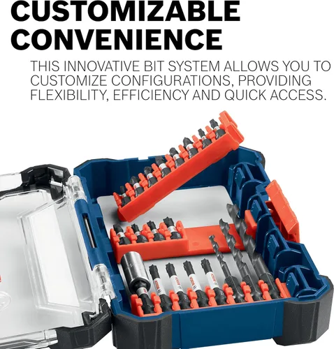 Vista 11 de BOSCH CCSV108 Juego surtido de 8 piezas 1 pulg. Brocas de inserción Impact Tough Phillips, Square y Torx con clip para sistema de estuche
